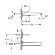 Kép 2/2 - GROHE Eurodisc Joy 2-lyukas mosdócsaptelep L-es méret