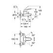 Kép 2/3 - GROHE Euroeco egykaros kádcsaptelep 1/2"