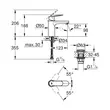 Kép 3/3 - GROHE Eurosmart Cosmopolitan egykaros mosdócsaptelep 1/2" M-es méret