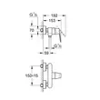 Kép 3/4 - GROHE Eurosmart Cosmopolitan egykaros zuhanycsaptelep 1/2"