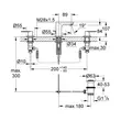 Kép 2/2 - GROHE Eurosmart Cosmopolitan 3-lyukas mosdócsaptelep, 1/2" S-es méret