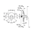 Kép 2/2 - GROHE Eurosmart egykaros zuhanycsaptelep 1/2"