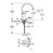 Kép 2/2 - GROHE Eurostyle Cosmopolitan egykaros mosogatócsap 1/2"