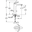 Kép 2/2 - GROHE Eurostyle egykaros mosdócsaptelep 1/2" XL-es méret