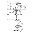 Kép 2/2 - GROHE Eurostyle egykaros mosdócsaptelep 1/2" S-es méret