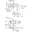 Kép 9/10 - GROHE egykaros univerzális falba építhető test, 1/2"