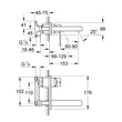 Kép 3/10 - GROHE egykaros univerzális falba építhető test, 1/2"