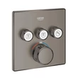 Kép 1/2 - GROHE Grohtherm SmartControl termosztát falsík mögötti telepítéshez, 3 fogyasztóra, brushed hard graphite