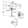 Kép 4/4 - GROHE Lineare egykaros mosdócsaptelep 1/2" S-es méret