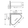 Kép 2/2 - GROHE Selection sarok zuhanytermék tartó, tartókonzollal