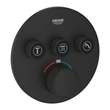 Kép 1/5 - GROHE Grohtherm SmartControl termosztát falsík mögötti telepítéshez, 3 fogyasztóra, phantom black