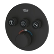 Kép 4/5 - GROHE Grohtherm SmartControl termosztát falsík mögötti telepítéshez, 3 fogyasztóra, phantom black