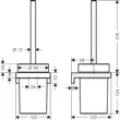 Kép 13/13 - HANSGROHE AddStoris WC kefe tartó, falra szerelhető
