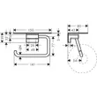 Kép 2/2 - HANSGROHE AddStoris WC papír tartó, polccal