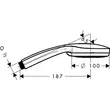 Kép 2/3 - HANSGROHE Croma 100 kézizuhany Multi