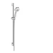 Kép 1/9 - HANSGROHE Crometta 100 Multi Unica zuhanyszett 90 cm, fehér/króm