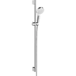 Kép 1/7 - HANSGROHE Crometta zuhanyszett Vario 90 cm-es zuhanyrúddal, fehér/króm