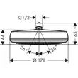 Kép 5/6 - HANSGROHE Crometta fejzuhany 1jet, fehér/króm