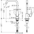 Kép 4/5 - HANSGROHE Focus M41 egykaros konyhai csaptelep 260