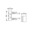 Kép 2/2 - HANSGROHE iBox universal alaptest-hosszabbítás 25 mm