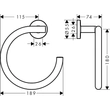 Kép 2/2 - HANSGROHE Logis Universal törölközőtartó gyűrű