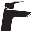 Kép 3/4 - HANSGROHE Logis egykaros mosdócsaptelep 70, Push-Open lefolyógarnitúrával, matt fekete