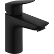 Kép 1/4 - HANSGROHE Logis egykaros mosdócsaptelep 100, automata lefolyógarnitúrával, matt fekete