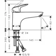 Kép 2/3 - HANSGROHE Logis Monotrou egykaros kádcsaptelep