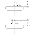 Kép 4/4 - HANSGROHE Metris egykaros mosdócsaptelep LowFlow 3,5 l/perc falsík alatti szereléshez, 165 mm-es kifolyóval