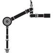 Kép 2/2 - HANSGROHE D14-10 manuális le- és túlfolyó szett egymedencés mosogatóhoz