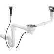 Kép 1/2 - HANSGROHE D14-11 automata le- és túlfolyó szett egymedencés mosogatóhoz