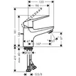 Kép 4/4 - HANSGROHE Novus Loop egykaros mosdócsaptelep 70 automata lefolyógarnitúrával