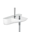 Kép 1/3 - HANSGROHE PuraVida egykaros kádcsaptelep falsíkon kívüli szereléshez, fehér/króm