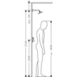 Kép 4/4 - HANSGROHE PuraVida fejzuhany 400 1jet mennyezeti csatlakozóval