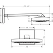 Kép 8/10 - HANSGROHE Raindance Select E 300 3jet fejzuhany 390 mm-es zuhanykarral, fehér/króm