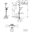 Kép 9/11 - HANSGROHE Raindance Select S Showerpipe 240, 1jet PowderRain termosztáttal, matt fekete