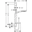 Kép 10/12 - HANSGROHE Raindance Select S 120 3jet kézizuhany/ Unica'S Puro 0,65 m zuhanyszett, fehér/króm