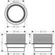 Kép 2/3 - HANSGROHE RainDrain Spot magasságkiegyenlítő kiegészítő elem