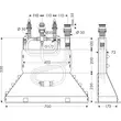 Kép 2/2 - HANSGROHE alaptest 4-lyukú peremre szerelhető kádcsaptelephez