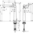 Kép 2/3 - HANSGROHE Talis S egykaros mosdócsaptelep 250 automata lefolyógarnitúrával