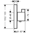 Kép 8/9 - HANSGROHE ShowerSelect termosztát Highflow falsík alatti szereléshez
