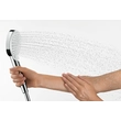 Kép 5/10 - HANSGROHE Crometta zuhanyrendszer Vario 65 cm-es zuhanyrúddal és Ecostat 1001 CL termosztáttal, fehér/króm