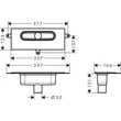 Kép 3/4 - HANSGROHE uBox universal alapkészlet lineáris zuhanylefolyóhoz, függőleges telepítéshez