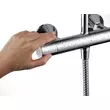 Kép 2/8 - HANSGROHE Vernis Blend Showerpipe 200, 1 jet, termosztáttal, matt fekete