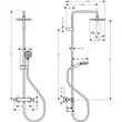 Kép 8/10 - HANSGROHE Vernis Blend Showerpipe 200, 1 jet, termosztáttal