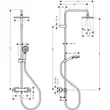 Kép 6/8 - HANSGROHE Vernis Shape Showerpipe 230, 1 jet, termosztáttal, matt fekete