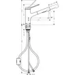 Kép 4/6 - HANSGROHE Zesis M33 egykaros konyhai csaptelep 140, kihúzható kifolyóval, 2 jet