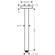 Kép 2/2 - HANSGROHE mennyezeti csatlakozó E 300 mm