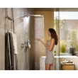 Kép 2/12 - HANSGROHE Fixfit 300 beépített zuhanytartóval, fehér/króm