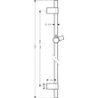 Kép 2/2 - HANSGROHE Unica zuhanyrúd S Puro Reno 105 cm